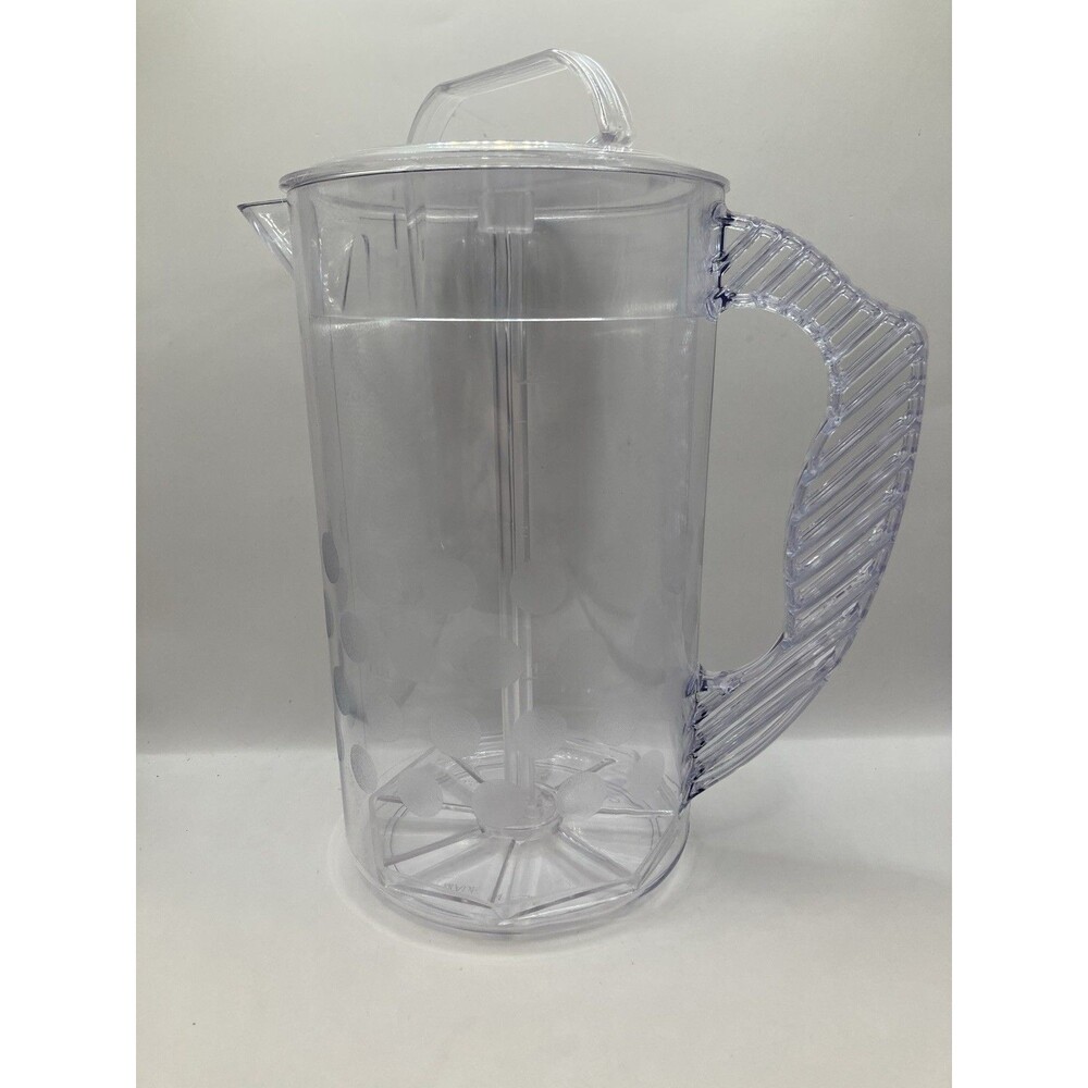 The Pampered Chef Pitcher Quick Stir 2 Quart Polka Dot Pattern # 2272